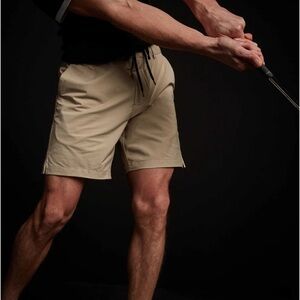 Danskin’s KHAKI Bermuda Short Pockets-Casual Lounge Athletic XL. EUC